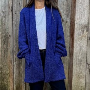VTG Longline Purple Cardigan